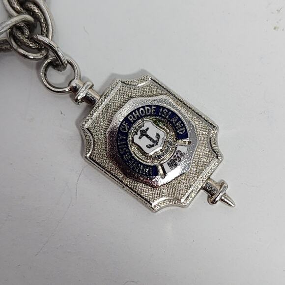 Sterling Silver Antique University of Rhode Island 1892 Vintage Bracelet Charm - Picture 1 of 2